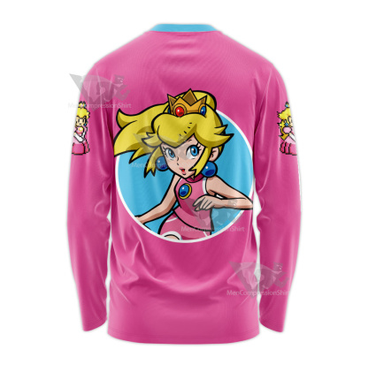 Mario Sports Princess Peach Ski Long Sleeve Shirt