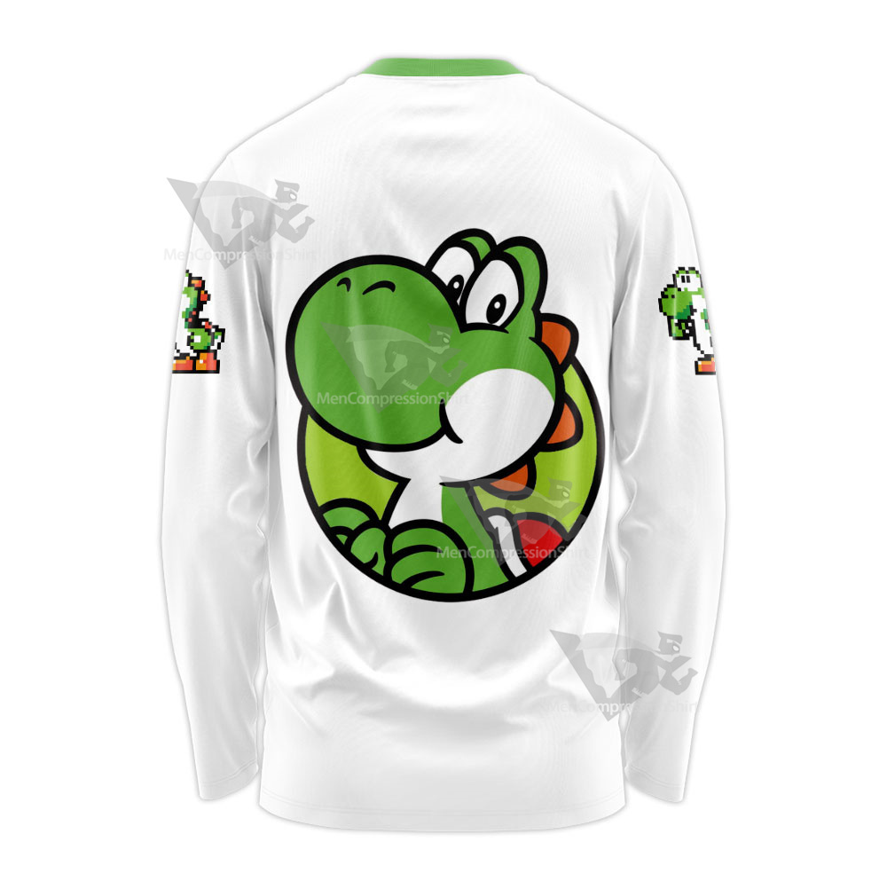 Mario Sports Yoshi Play Tennis Long Sleeve Shirt