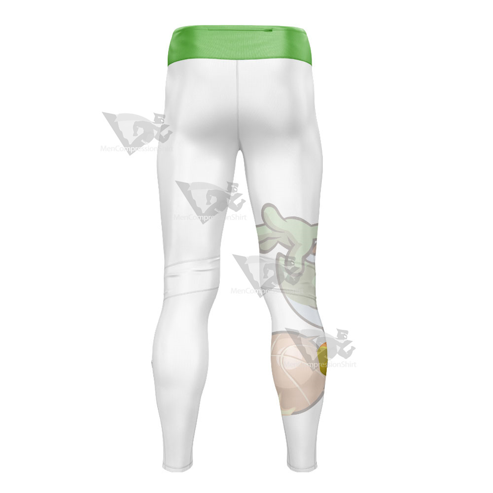 Mario Sports Yoshi Play Tennis Mens Compression Legging