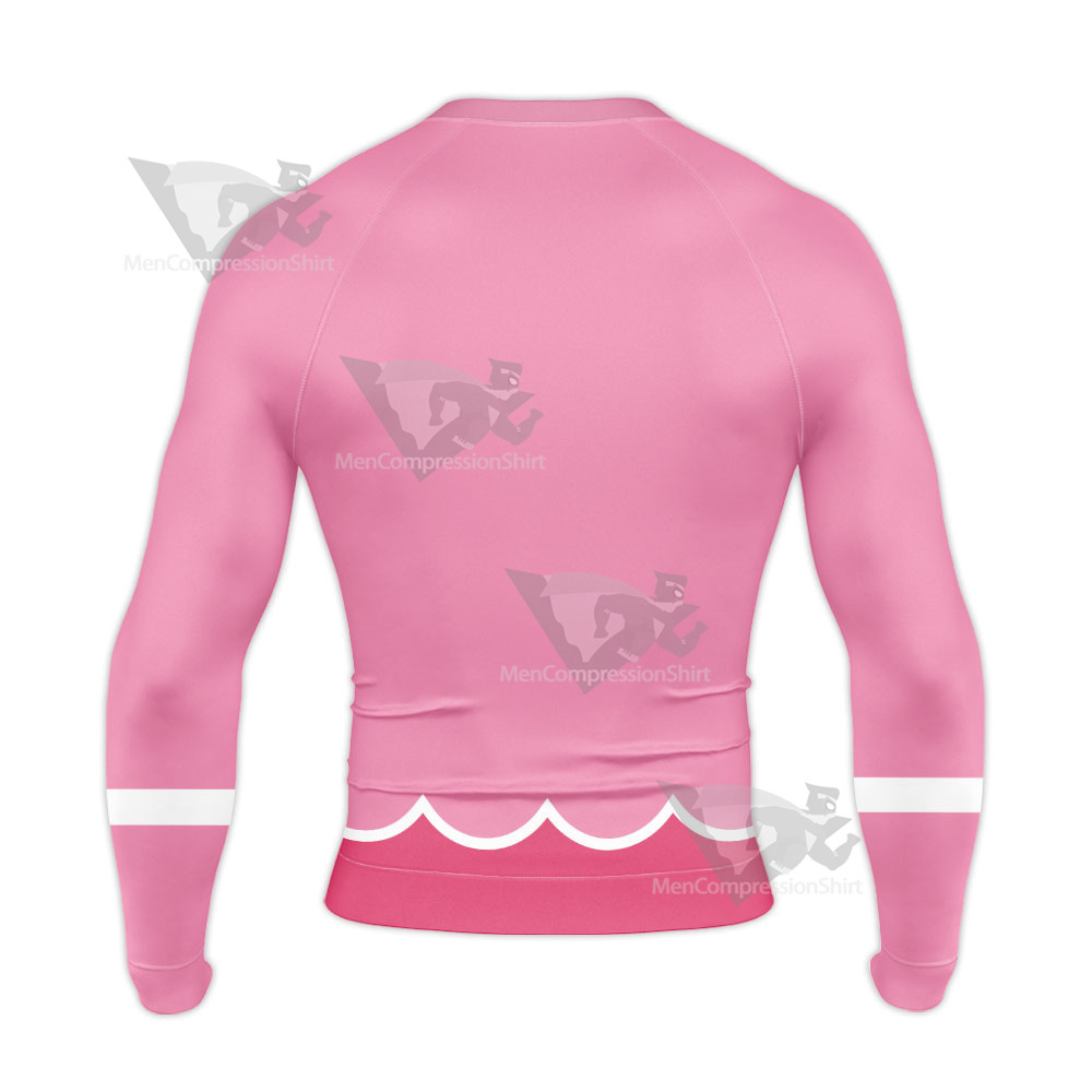 Mario Tennis Aces Princess Peach Long Sleeve Compression Shirt