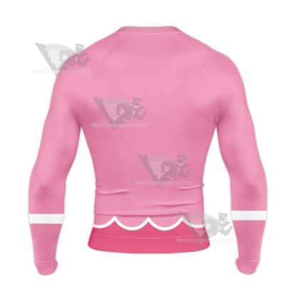 Mario Tennis Aces Princess Peach Long Sleeve Compression Shirt