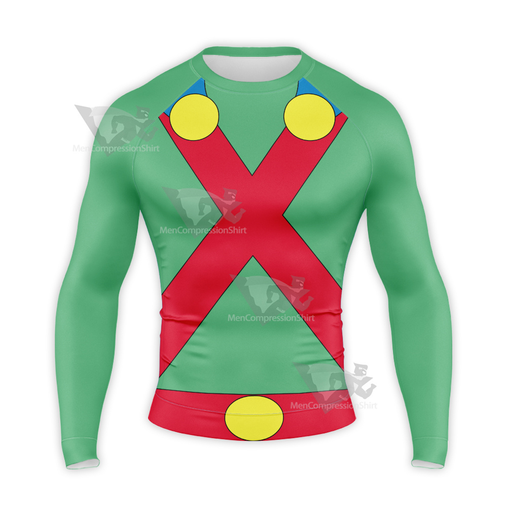 Martian Manhunter Animation Styling Long Sleeve Compression Shirt