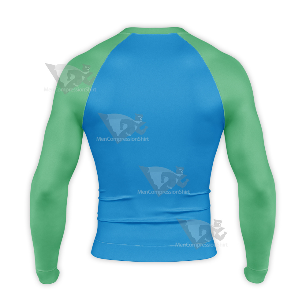 Martian Manhunter Animation Styling Long Sleeve Compression Shirt