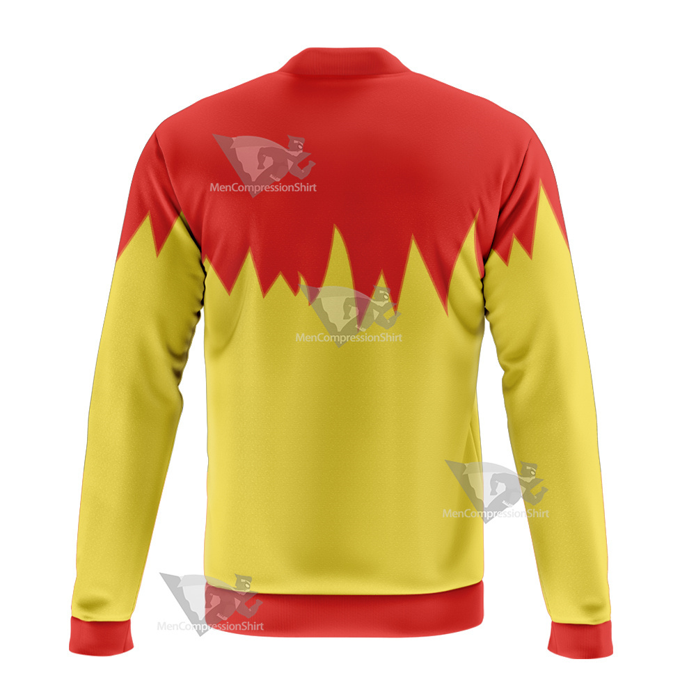 Martin Mystery Red And Yellow Cosplay Bomber Jacket