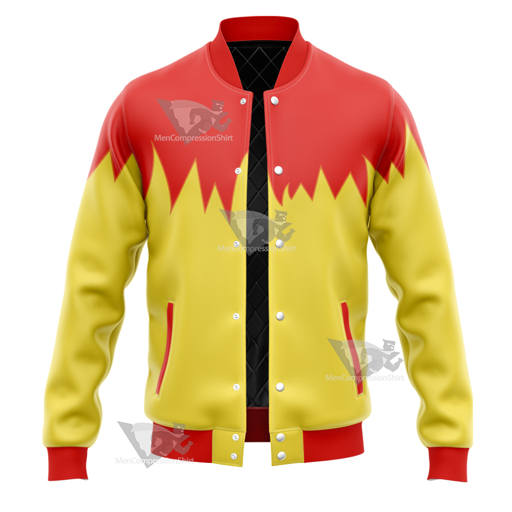 Martin Mystery Red And Yellow Cosplay Varsity Jacket