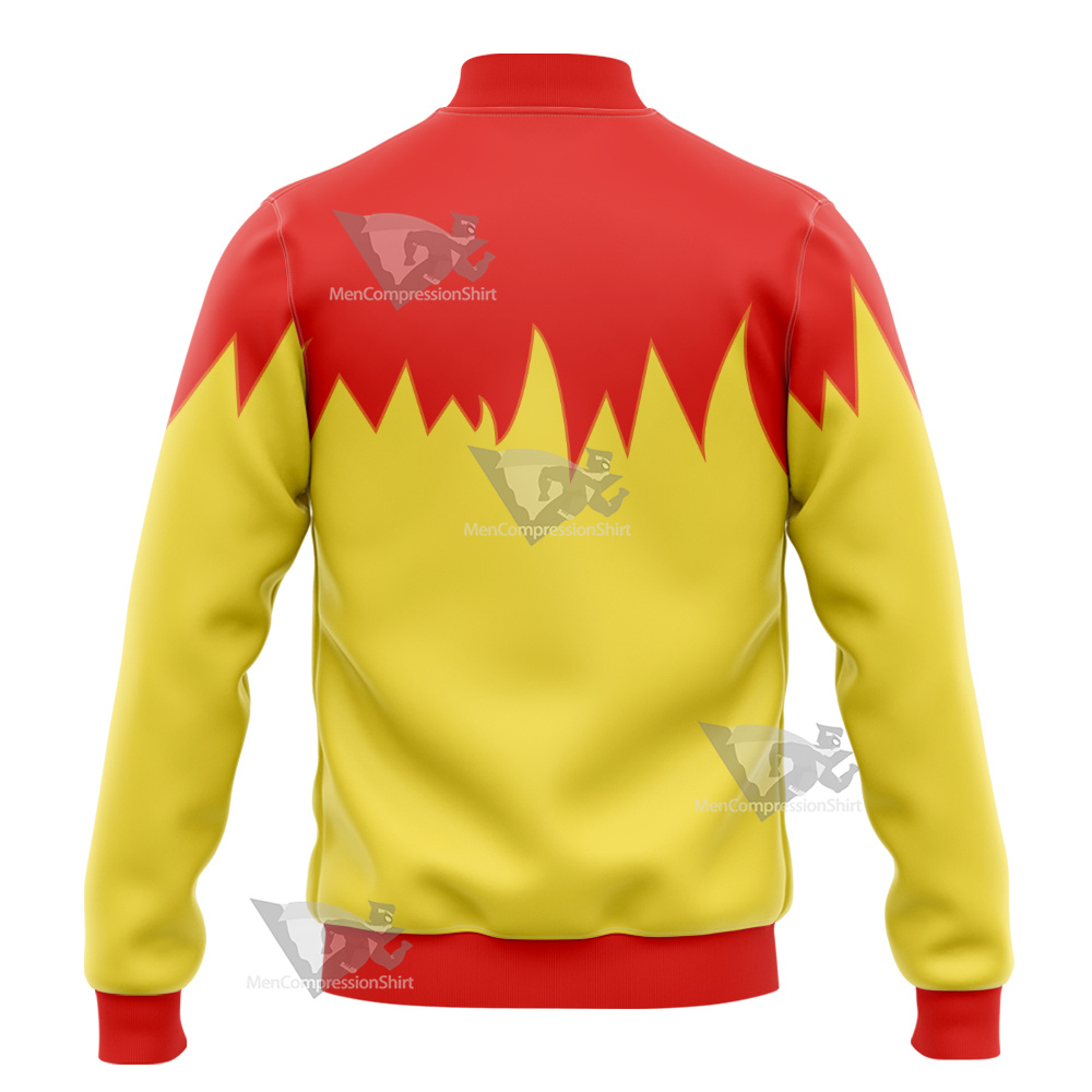 Martin Mystery Red And Yellow Cosplay Varsity Jacket