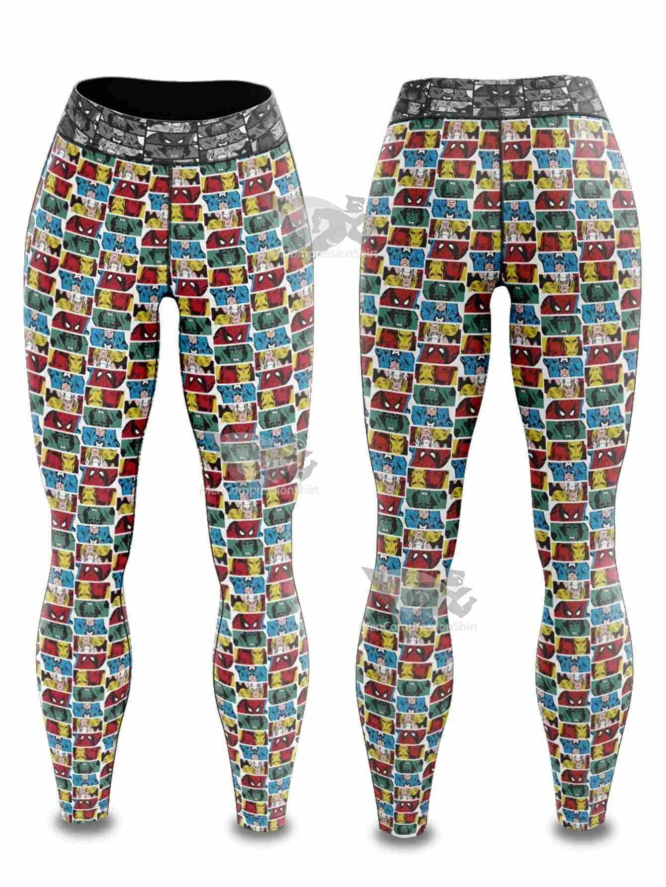Marvel Heroes Women Compression Leggings