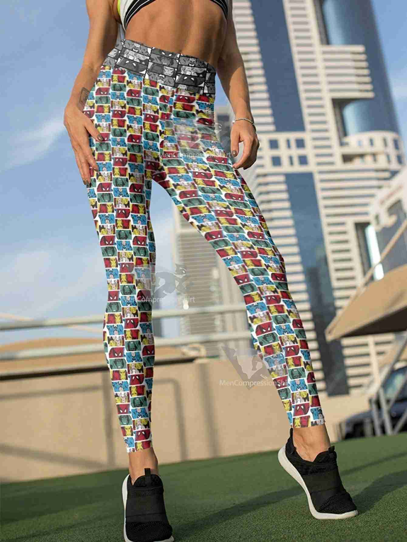 Marvel Heroes Women Compression Leggings
