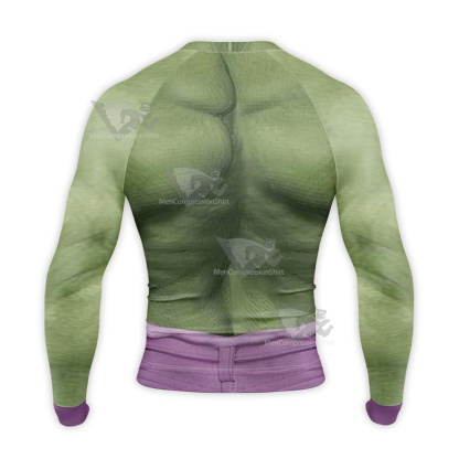 Marvel Superhero The Incredible Hulk Long Sleeve Compression Shirt
