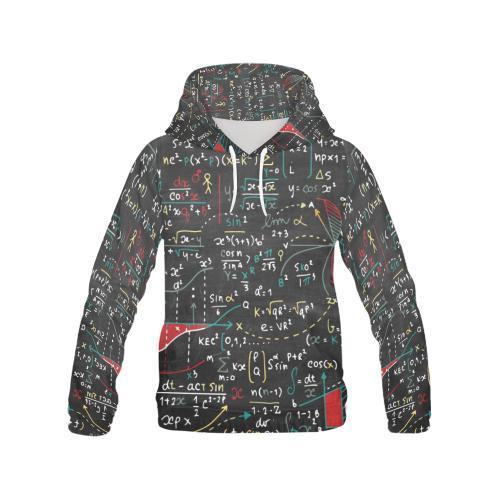 Math Print Pattern Men Full Size Hoodie