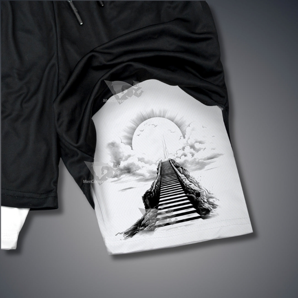 Matthew 6 10 Stairway Performance Shorts
