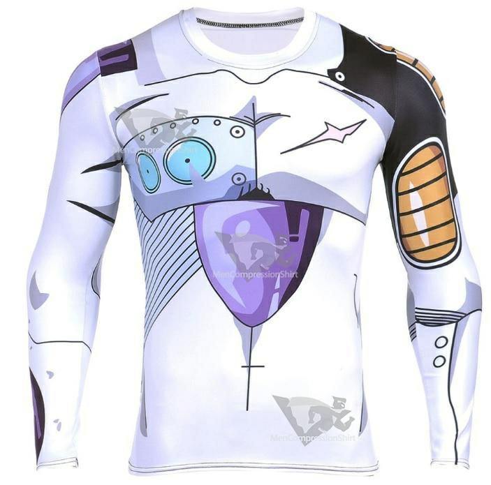 Mecha Frieza Dragon Ball Z Long Sleeve Compression Rash Guard