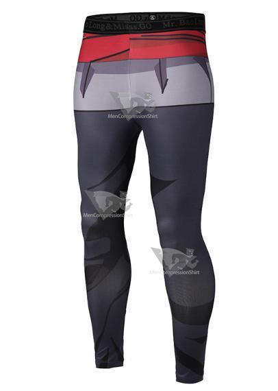 Mens Black Armor Dragon Ball Z Leggings Compression Spats