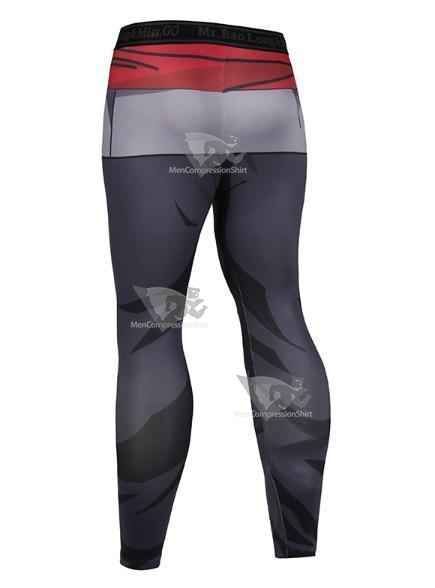 Mens Black Armor Dragon Ball Z Leggings Compression Spats