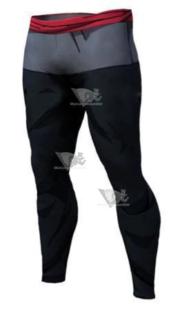 Mens Black Armor Dragon Ball Z Leggings Premium Compression Spats