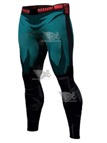 Mens My Hero Academia Deku Leggings Compression Spats