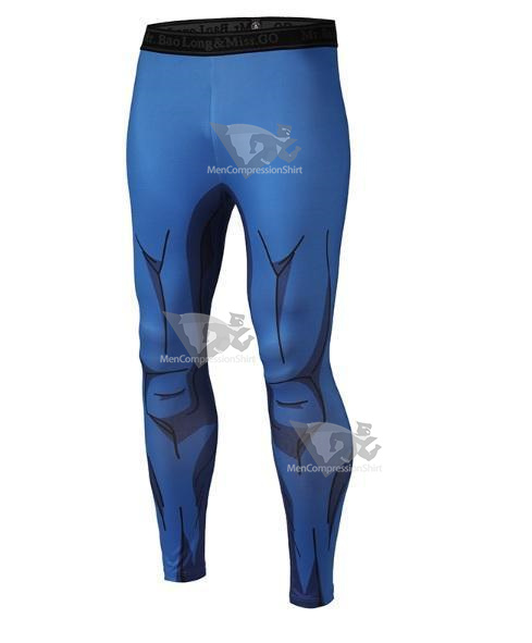 Mens Vegeta Cell Armor Dragon Ball Z Leggings Compression Spats