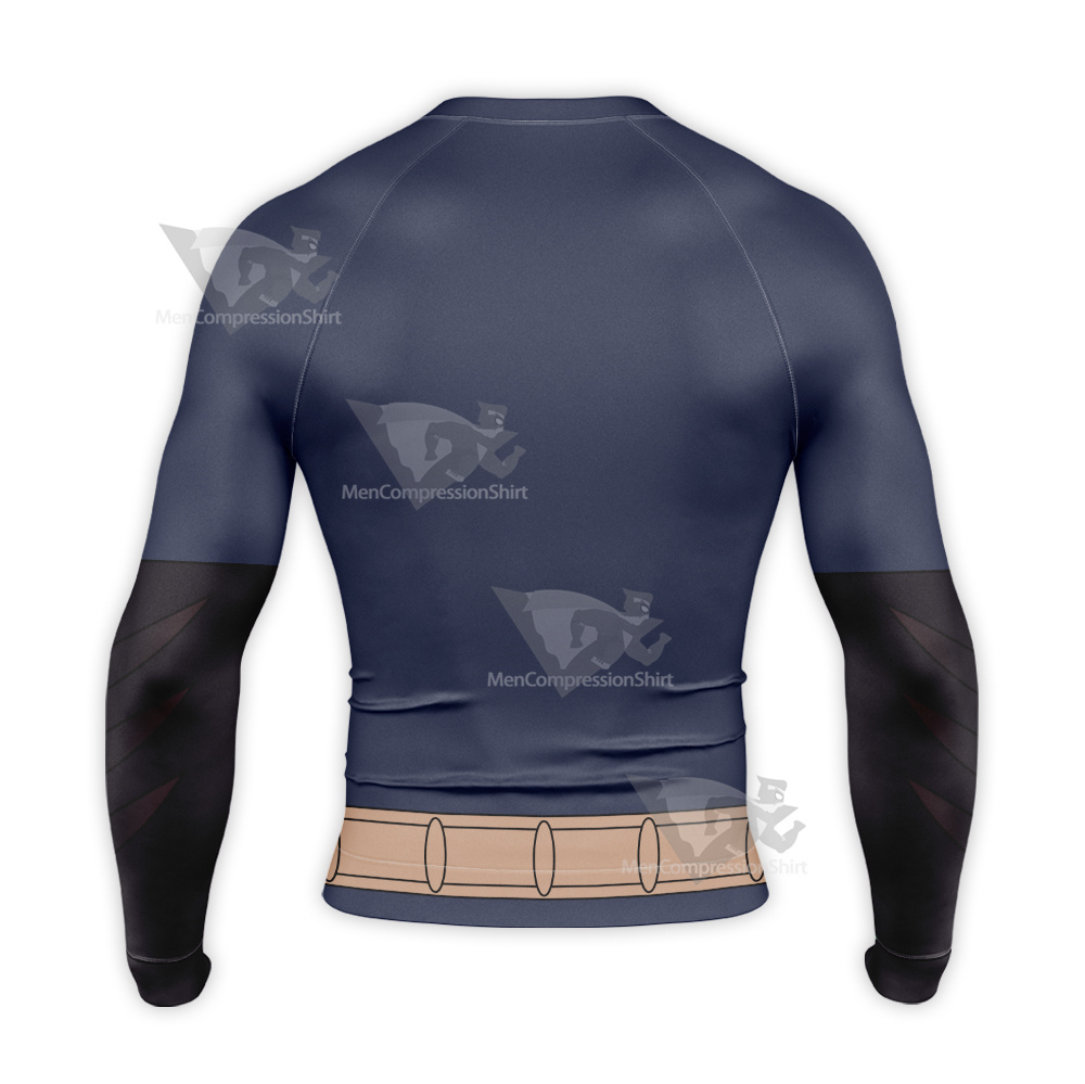 Merry Little Batman Icon Long Sleeve Compression Shirt