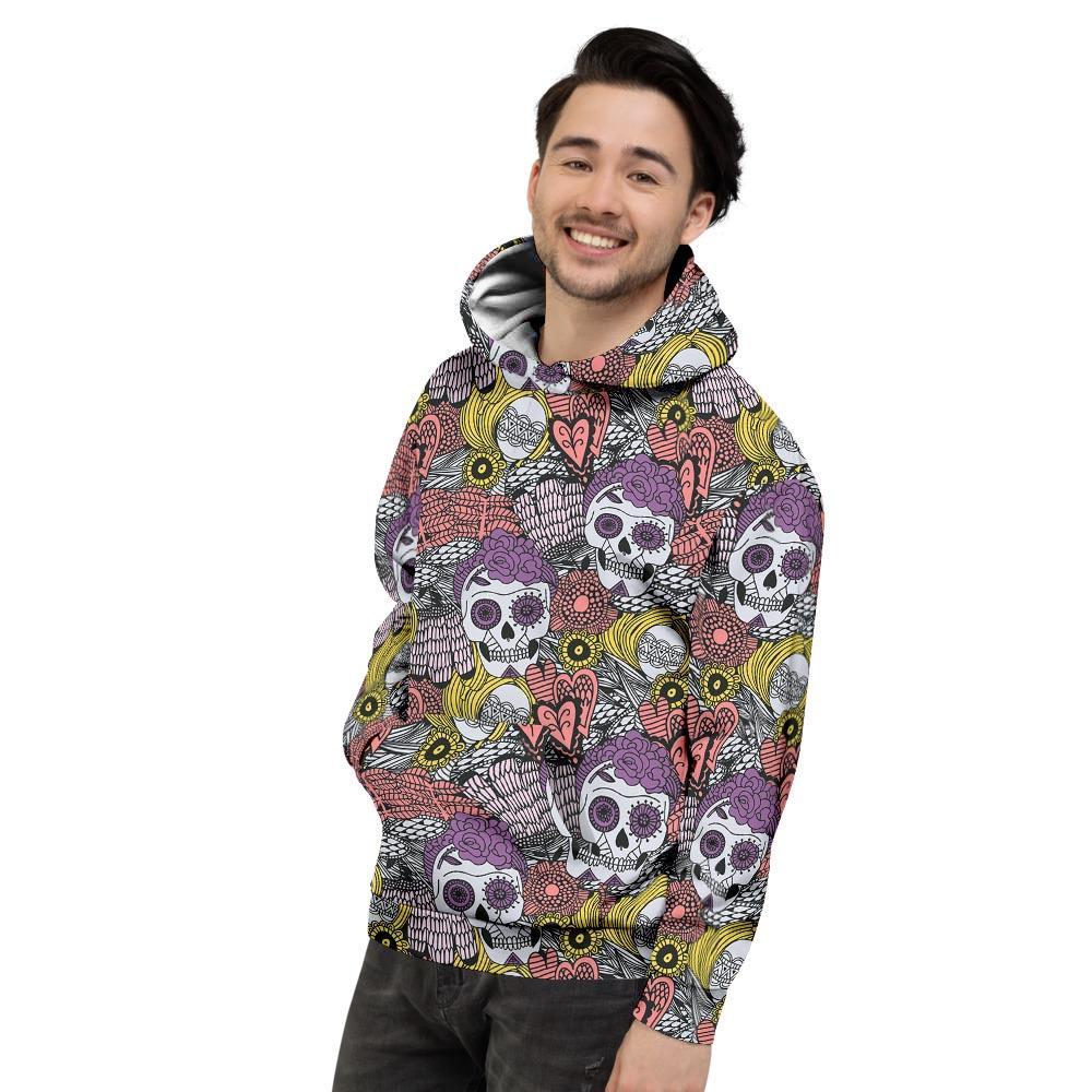 Mexican Skull Mens Full Size Hoodie