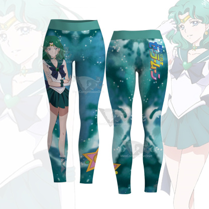 Michiru Kaioh Sailor Moon Sailor Neptune Green Women Leggings