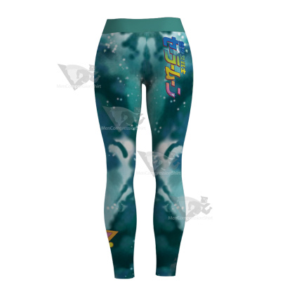Michiru Kaioh Sailor Moon Sailor Neptune Green Women Leggings
