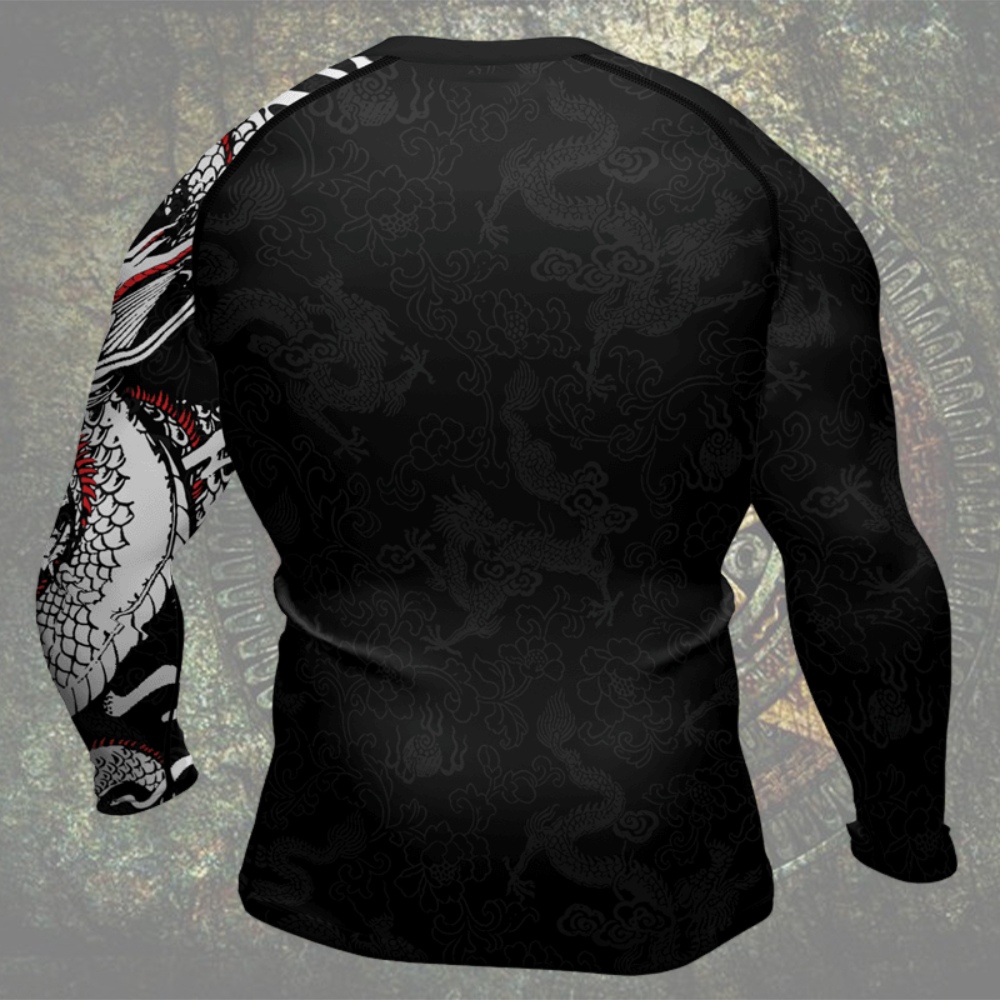 Mighty Dragon Mens Long Sleeve Compression Shirt