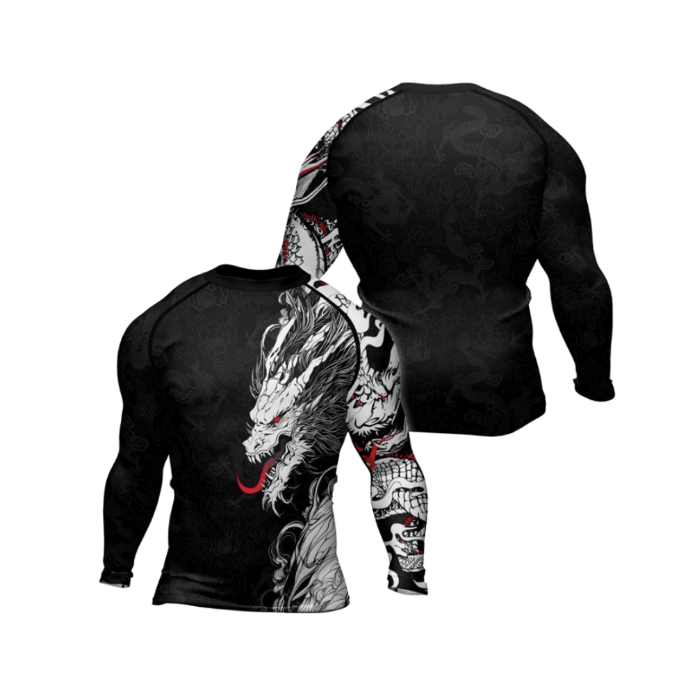 Mighty Dragon Mens Long Sleeve Compression Shirt
