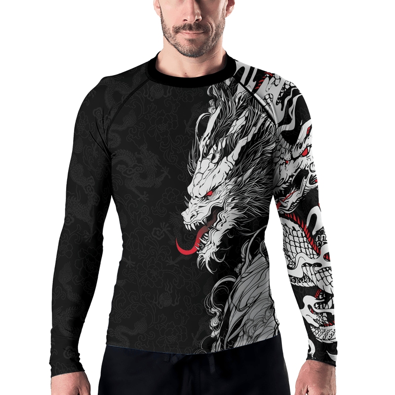 Mighty Dragon Mens Long Sleeve Compression Shirt