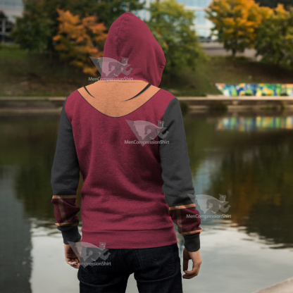 Mighty Magiswords Prohyas Warrior Red Cosplay Zip Up Hoodie