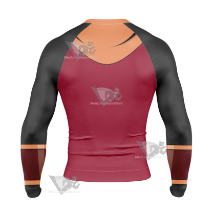 Mighty Magiswords Prohyas Warrior Red Long Sleeve Compression Shirt