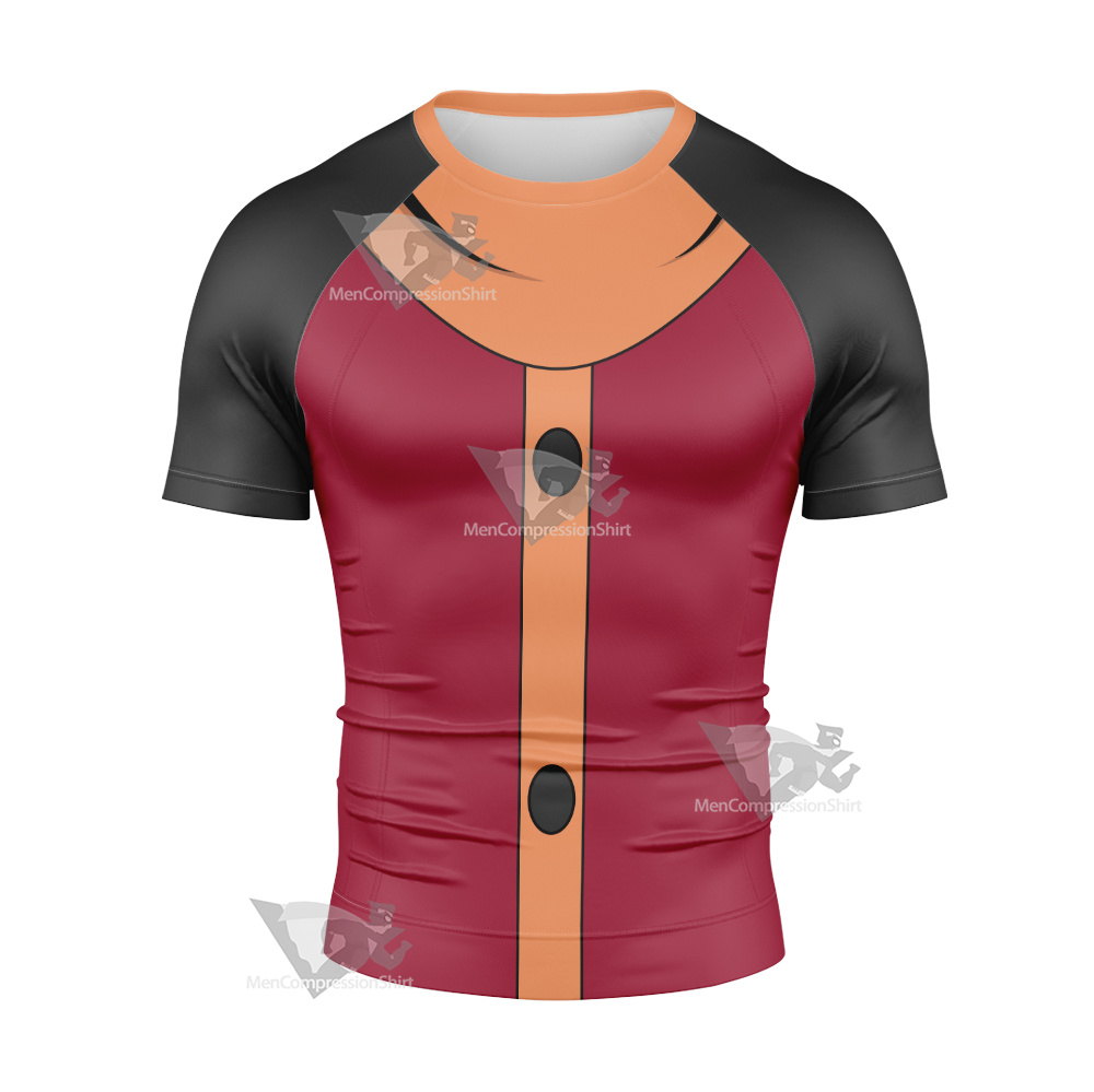 Mighty Magiswords Prohyas Warrior Red Short Sleeve Compression Shirt