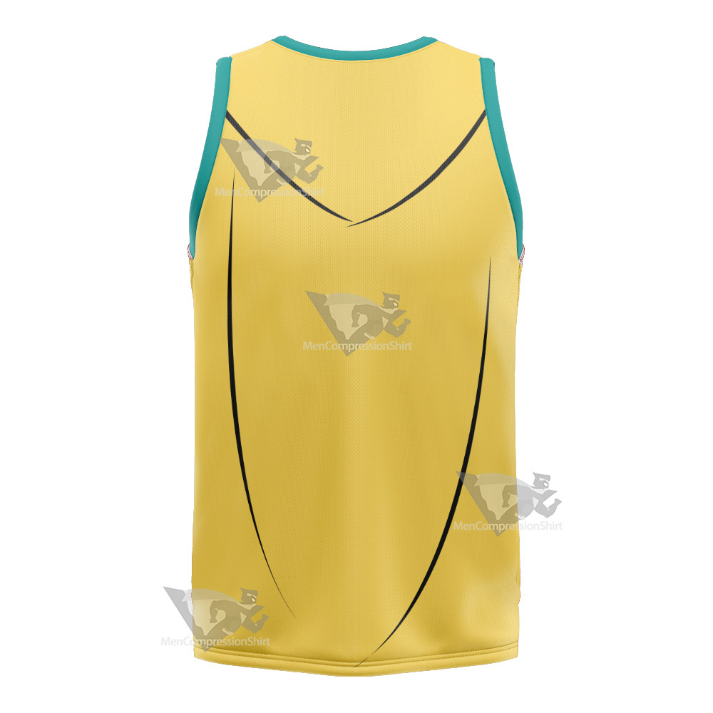 Mighty Magiswords Vambre Warrior Green Cosplay Basketball Jersey