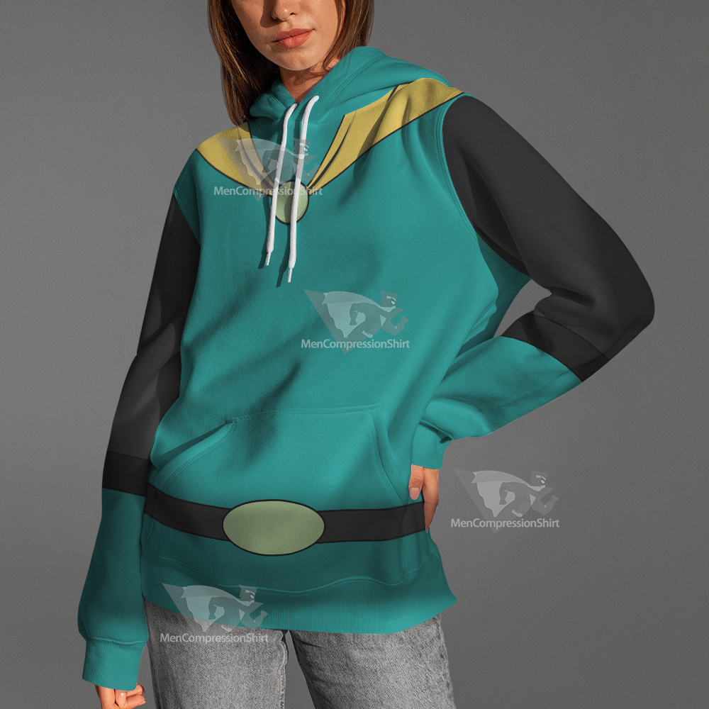 Mighty Magiswords Vambre Warrior Green Cosplay Hoodie