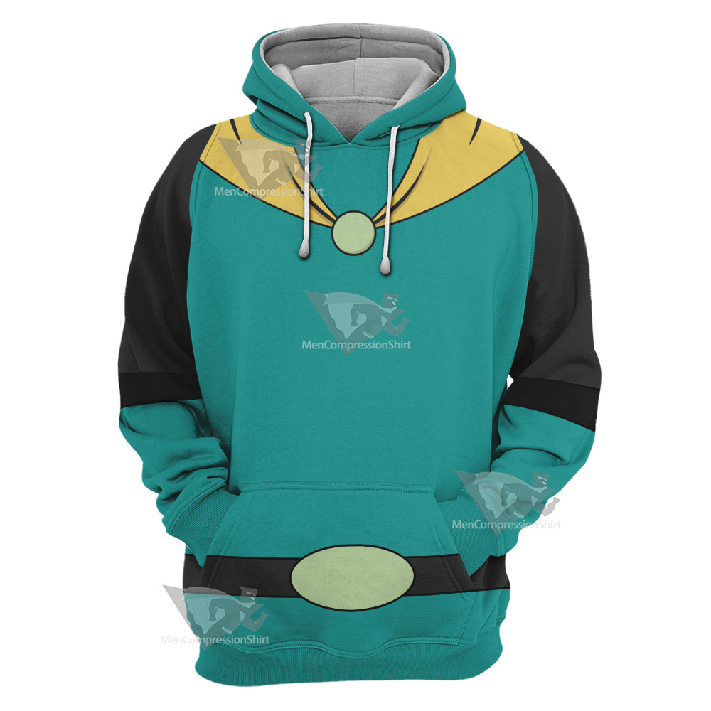 Mighty Magiswords Vambre Warrior Green Cosplay Hoodie