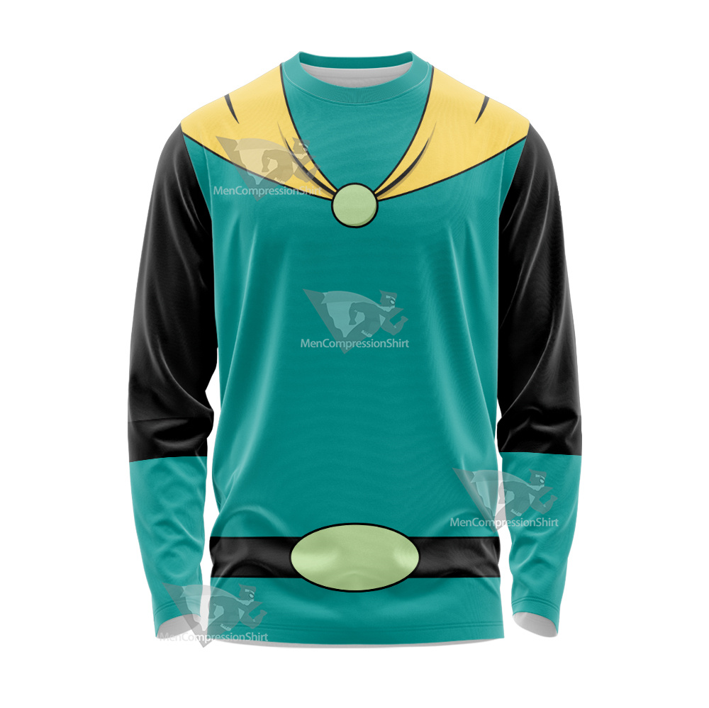 Mighty Magiswords Vambre Warrior Green Cosplay Long Sleeve Shirt