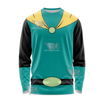 Mighty Magiswords Vambre Warrior Green Cosplay Long Sleeve Shirt