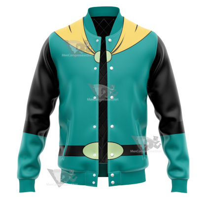 Mighty Magiswords Vambre Warrior Green Cosplay Varsity Jacket