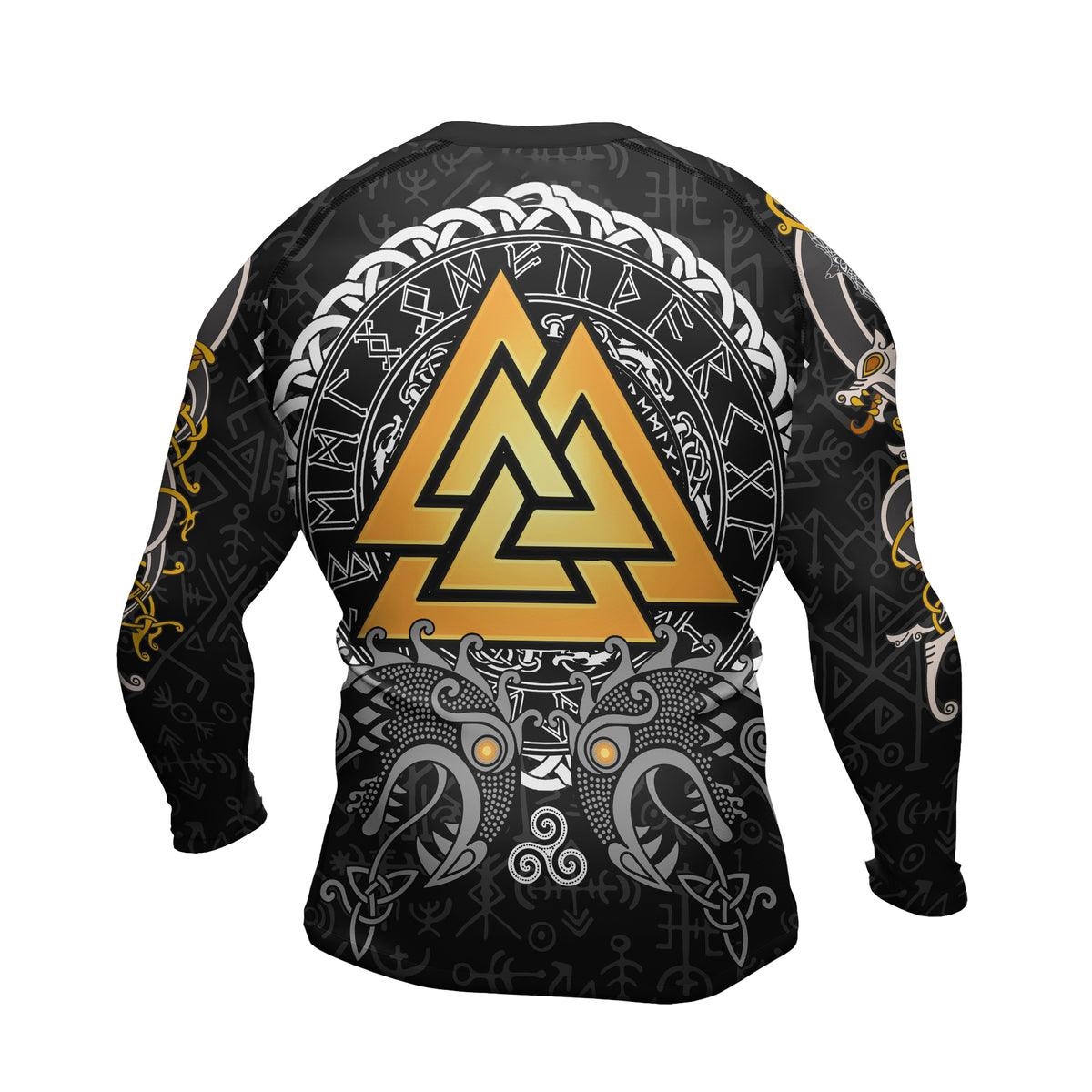 Mighty Thor Wing Helmet Mens Long Sleeve Compression Shirt