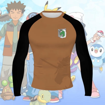 Military Police Brigade Men Long Sleeve Compression Shirt