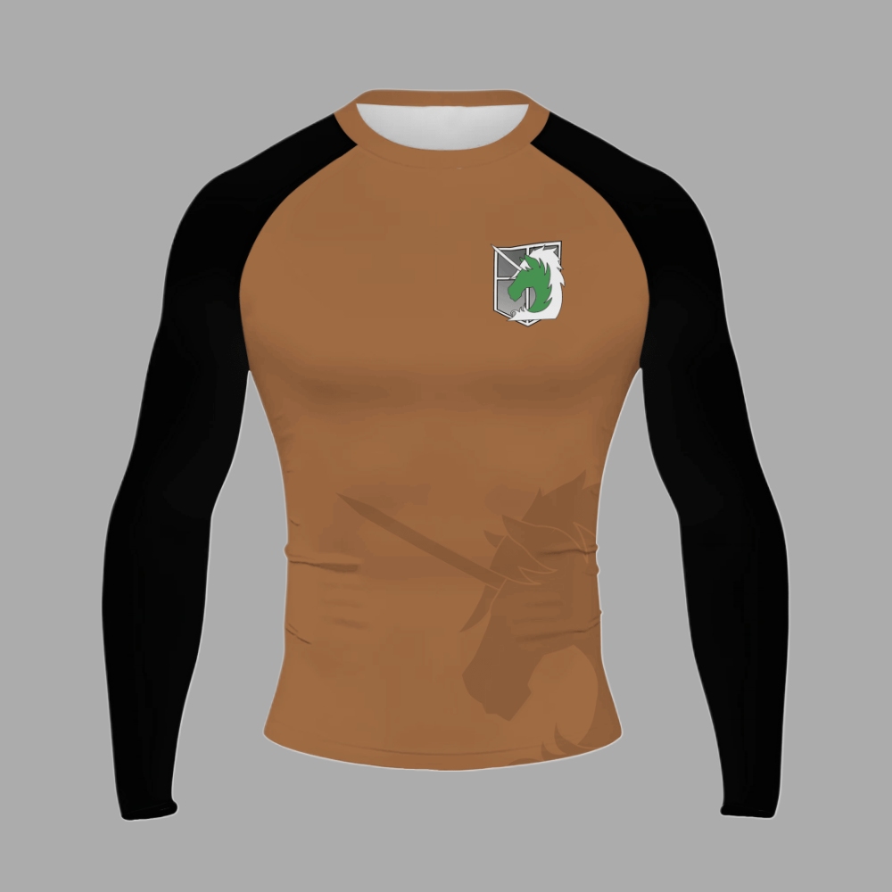 Military Police Brigade Men Long Sleeve Compression Shirt