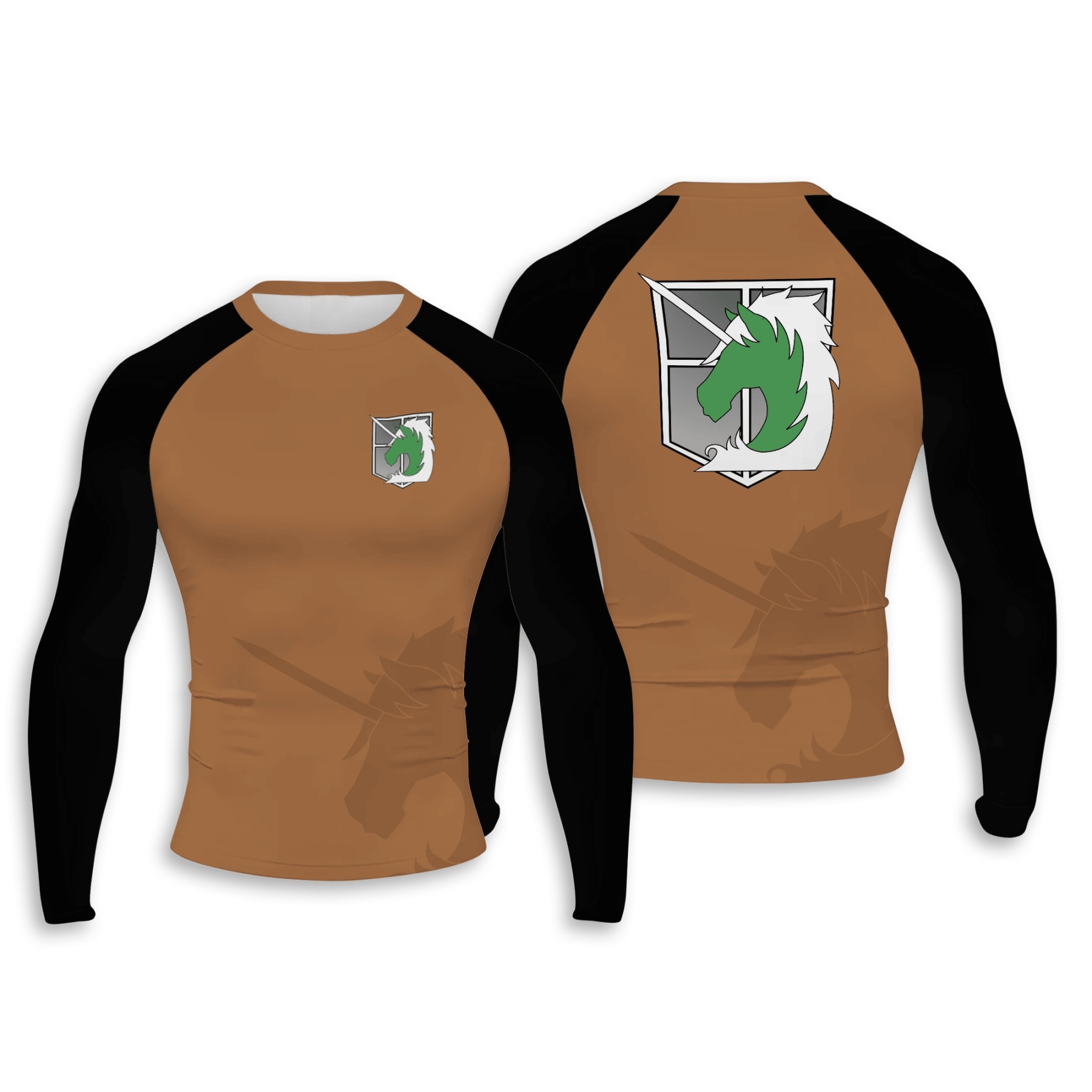 Military Police Brigade Men Long Sleeve Compression Shirt