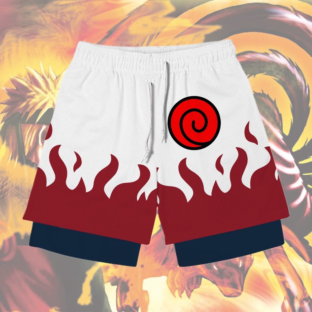 Minato Namikaze Anime Compression Gym Shorts