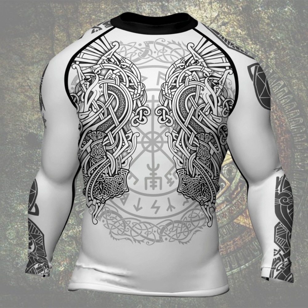 Mjolnirs Might Mens Long Sleeve Compression Shirt