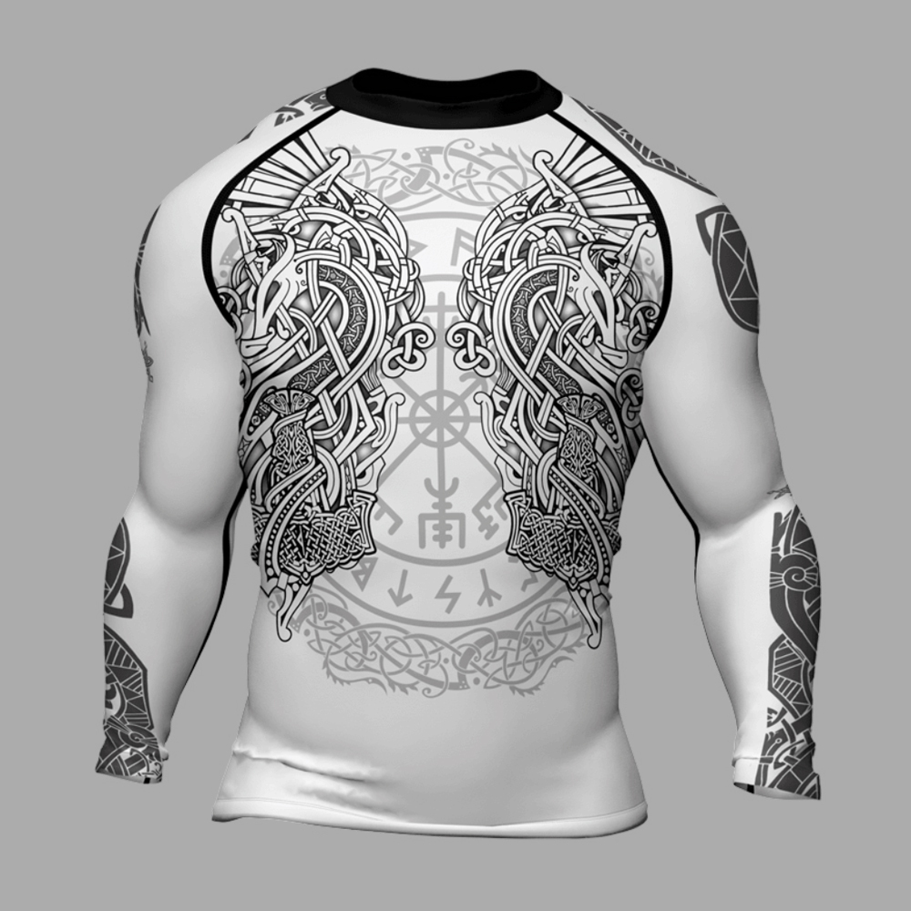 Mjolnirs Might Mens Long Sleeve Compression Shirt