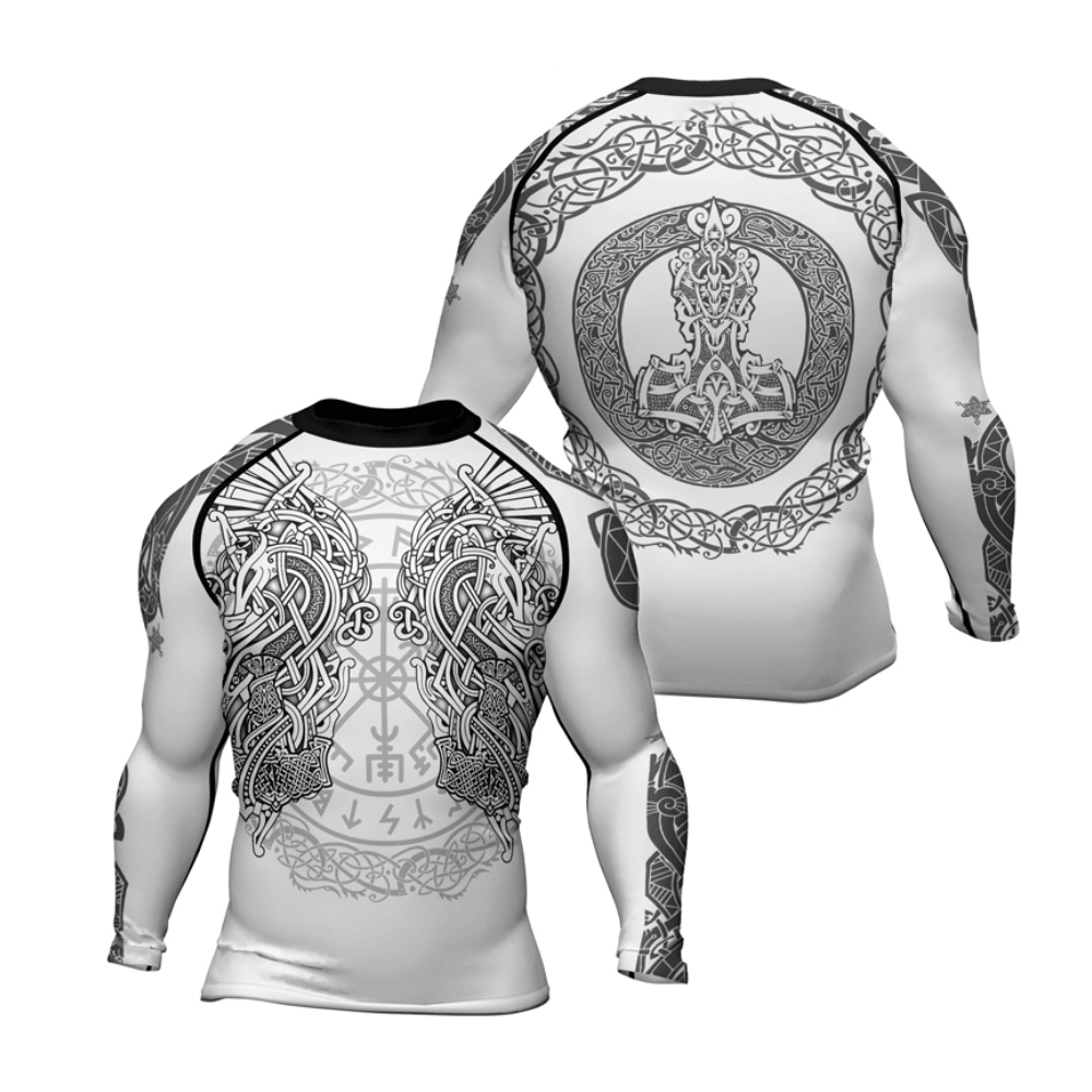 Mjolnirs Might Mens Long Sleeve Compression Shirt