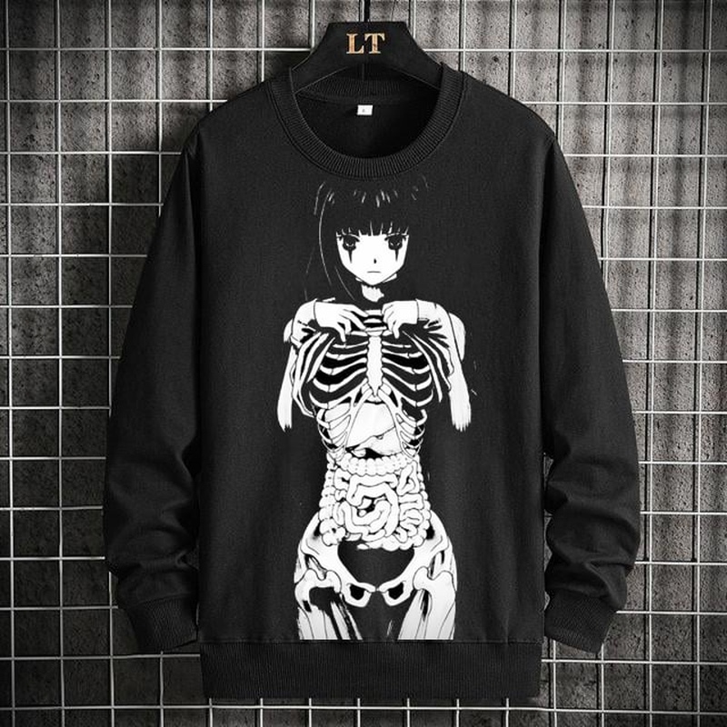 Skull Girl Unisex Hoodie Anime Sweatshirt