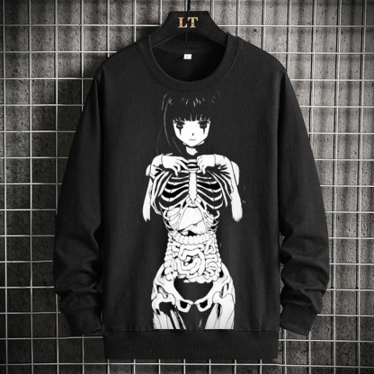 Skull Girl Unisex Hoodie Anime Sweatshirt