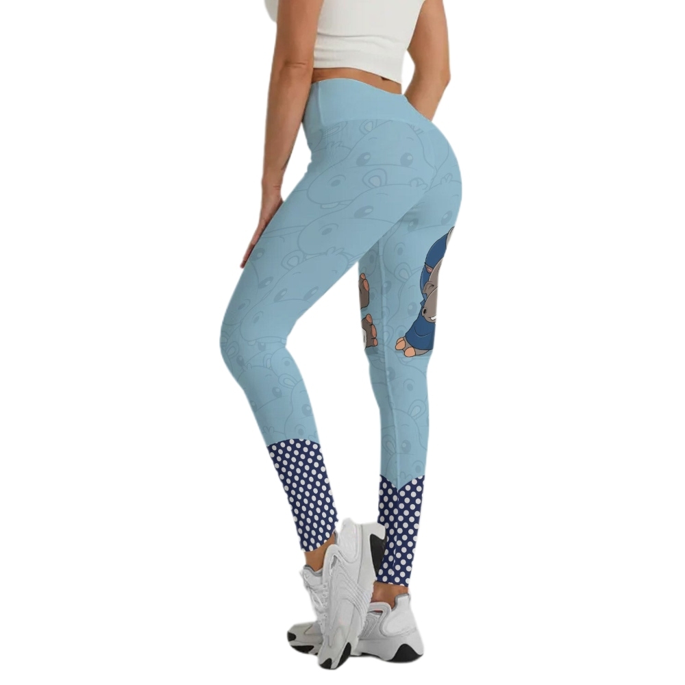 Moo Deng Hippo Choke Women Compression Legging