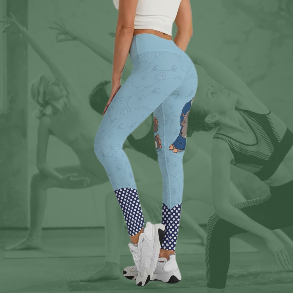 Moo Deng Hippo Choke Women Compression Legging