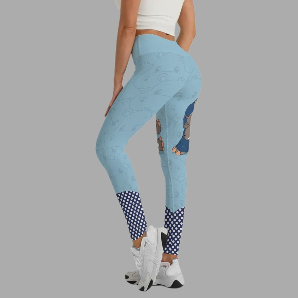 Moo Deng Hippo Choke Women Compression Legging